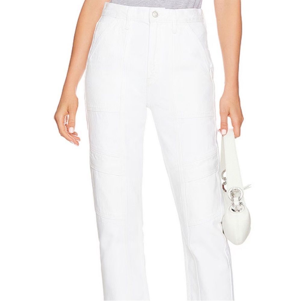 NEW AGOLDE cooper cargo pant in milkshake - Picture 4 of 9